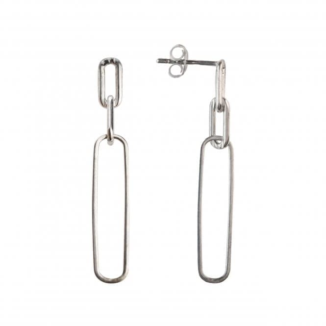 Triple Paperclip 40mm Stud Drop Earrings 66814HPDew66814HP