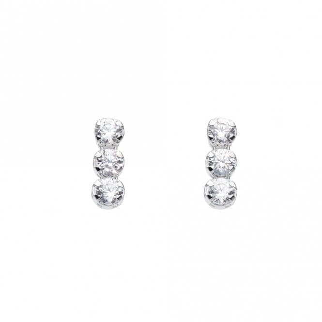 Triple Zirconia Stud Earrings 3371CZDew3371CZ