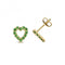 Tsavorite Heart Earring Stud Earrings ED408TSGemstones JewelleryED408TS