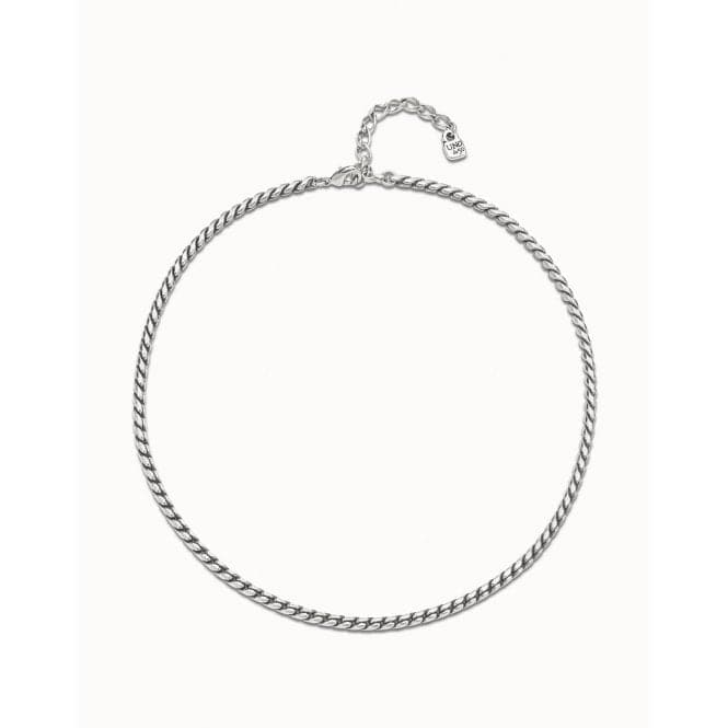 Turn Around Silver Metal NecklaceUNOde50COL0865MTL0000U