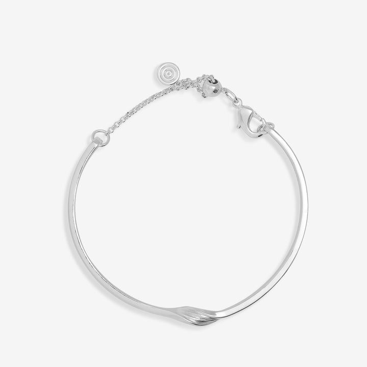 Twist Bangle Bar Silver Plated Bracelet 7887Joma Jewellery7887