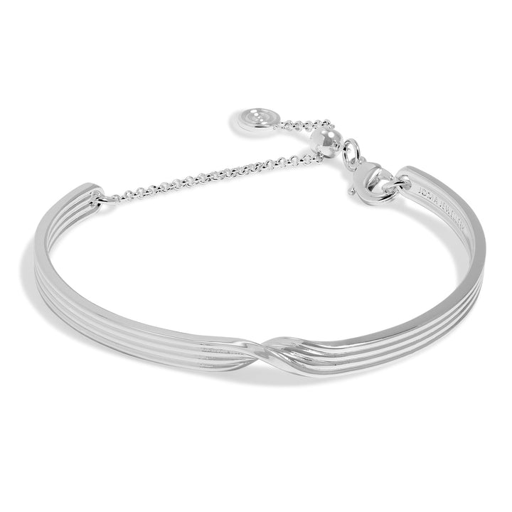 Twist Bangle Bar Silver Plated Bracelet 7887Joma Jewellery7887