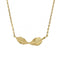Twist Leaf 9ct Yellow Gold Necklace GN383Elements GoldGN383