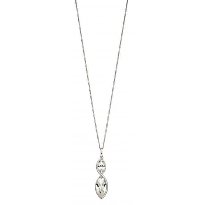 Twist Navette Clear Crystal Pendant P4801CFiorelli SilverP4801C