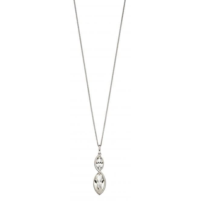 Twist Navette Clear Crystal Pendant P4801CFiorelli SilverP4801C