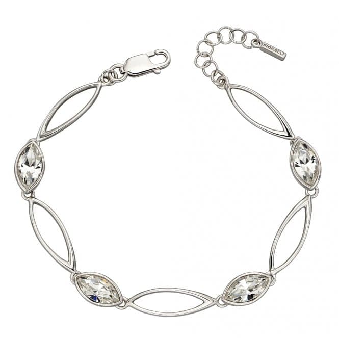 Twist Navette Crystal Bracelet B5212CFiorelli SilverB5212C