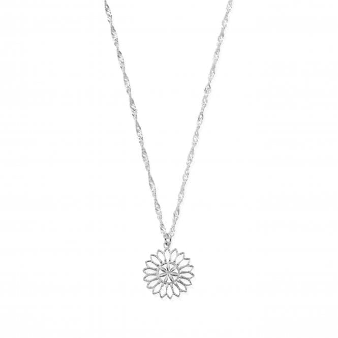 Twisted Rope Chain Flower Mandala Necklace SNTR3278ChloBoSNTR3278