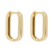 U Shape 9ct Yellow Gold Hoop Earrings GE1002Elements GoldGE1002