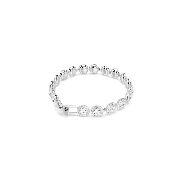 Una Angelic Rhodium Plated Round Cut Tennis Bracelet 5682279Swarovski5682279