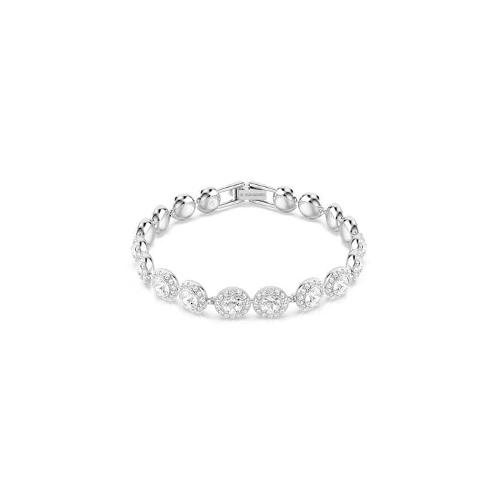 Una Angelic Rhodium Plated Round Cut Tennis Bracelet 5682279Swarovski5682279