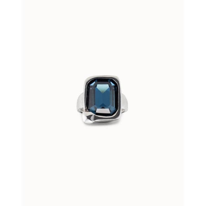 Unconventional Blue Faceted Crystal RingUNOde50ANI0776AZUMTL12