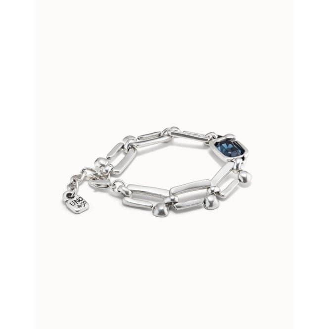 Unconventional Blue Metal Faceted Crystal BraceletUNOde50PUL2340AZUMTL0U