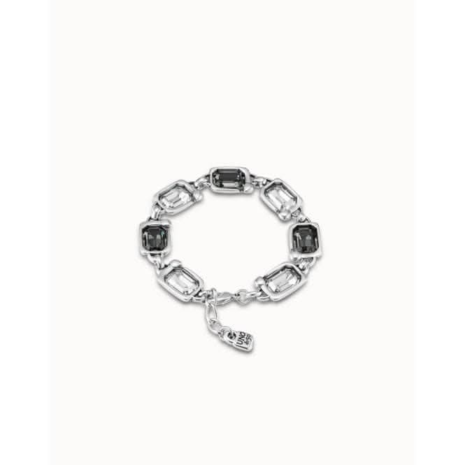 Unexpected Multicolor Faceted Crystal BraceletUNOde50PUL2341MCLMTL0U