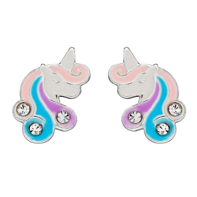 Unicorn Enamel Zirconia Stud Earrings A2072CBeginningsA2072C