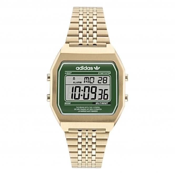 Unisex Digital Two Gold - Tone Watch AOST22071AdidasAOST22071