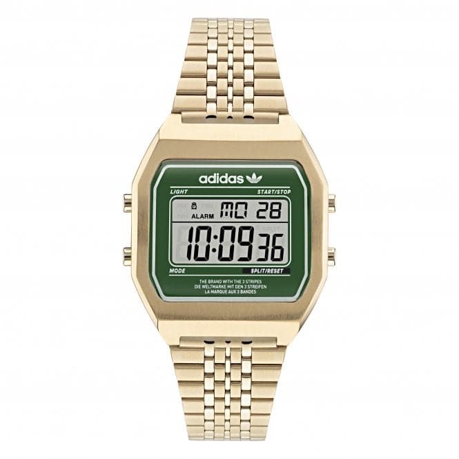 Unisex Digital Two Gold - Tone Watch AOST22071AdidasAOST22071