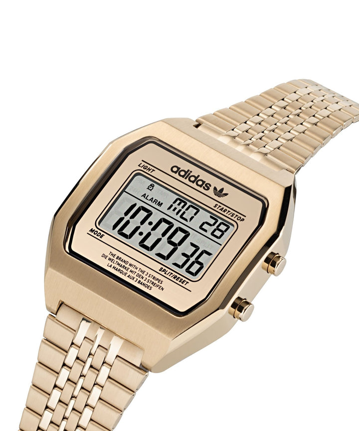 Unisex Digital Two Gold - Tone Watch AOST22074AdidasAOST22074