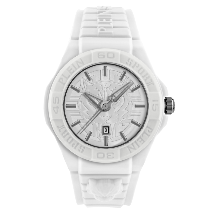 Unisex Fearless White Silver Watch PSHDA0324Philipp Plein SportsPSHDA0324