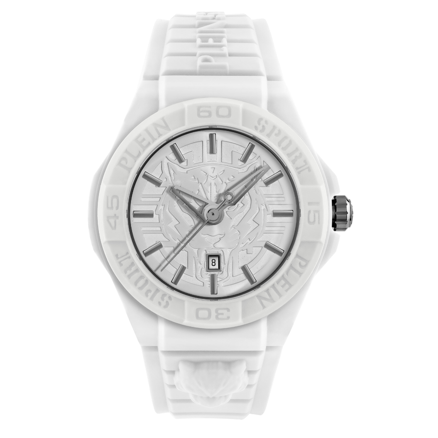 Unisex Fearless White Silver Watch PSHDA0324Philipp Plein SportsPSHDA0324