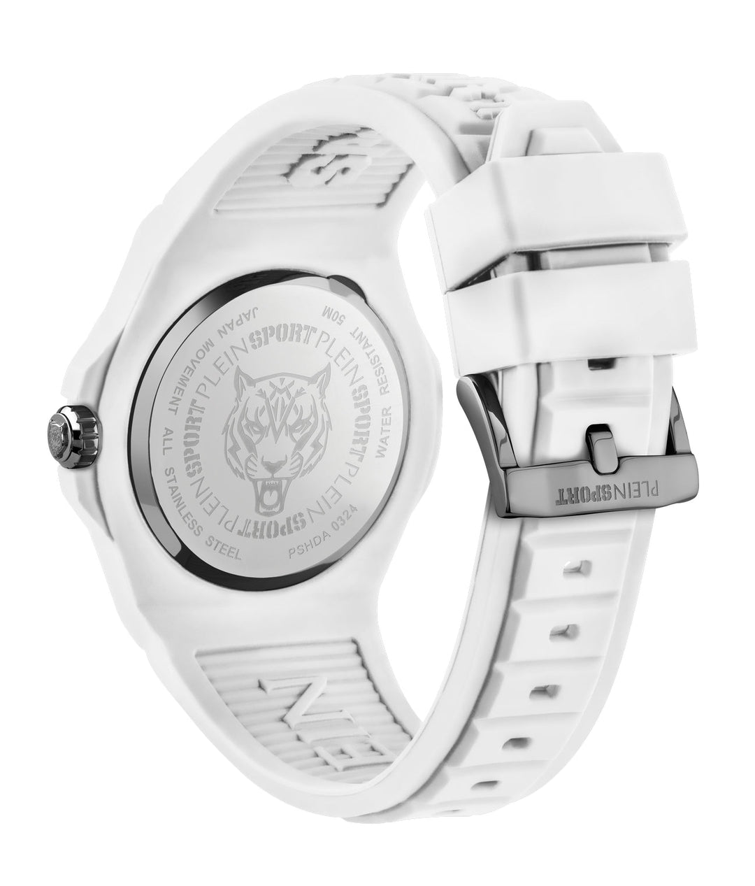 Unisex Fearless White Silver Watch PSHDA0324Philipp Plein SportsPSHDA0324