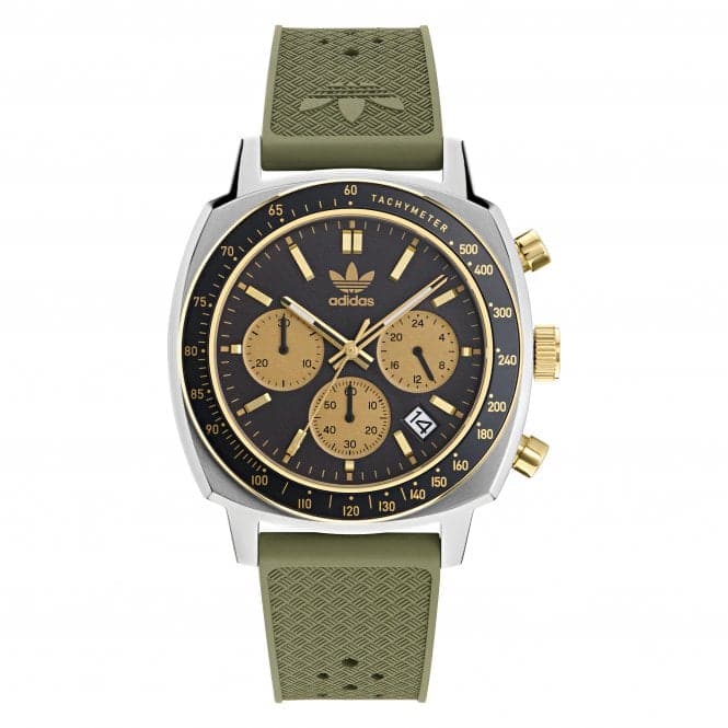 Unisex Master Originals One Chrono Green Watch AOFH23504AdidasAOFH23504