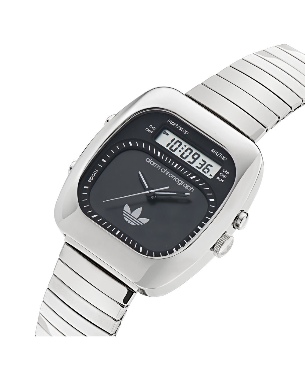 Unisex Retro Wave Three Stainless Steel Watch AOSY25013AdidasAOSY25013