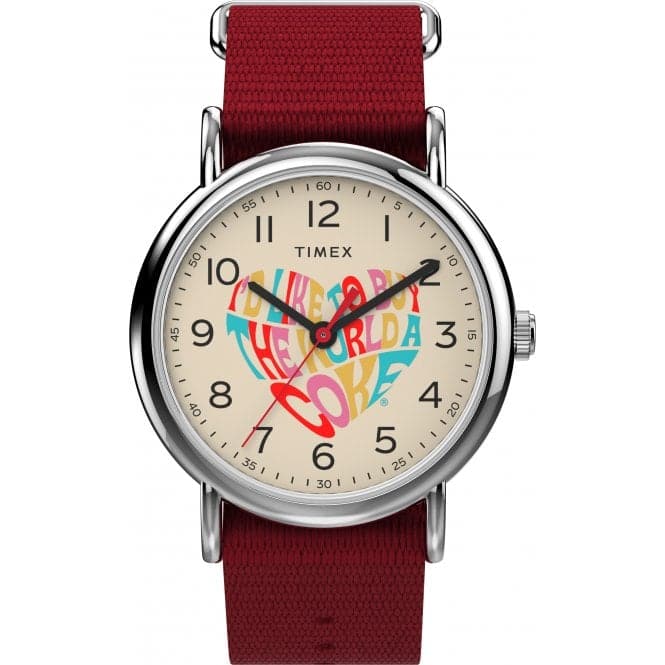 Unisex Weekender Red Watch TW2V29900Timex WatchesTW2V29900