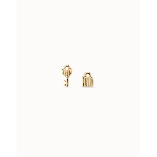 Unlock Golden Metal EarringsUNOde50PEN0885ORO0000U