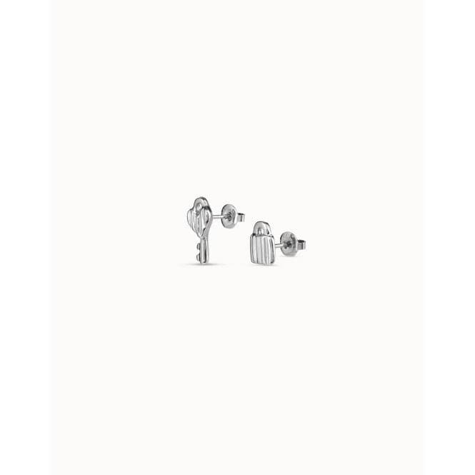 Unlock Silver Metal EarringsUNOde50PEN0885MTL0000U