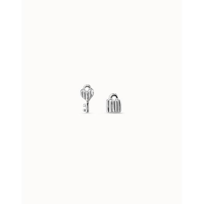 Unlock Silver Metal EarringsUNOde50PEN0885MTL0000U