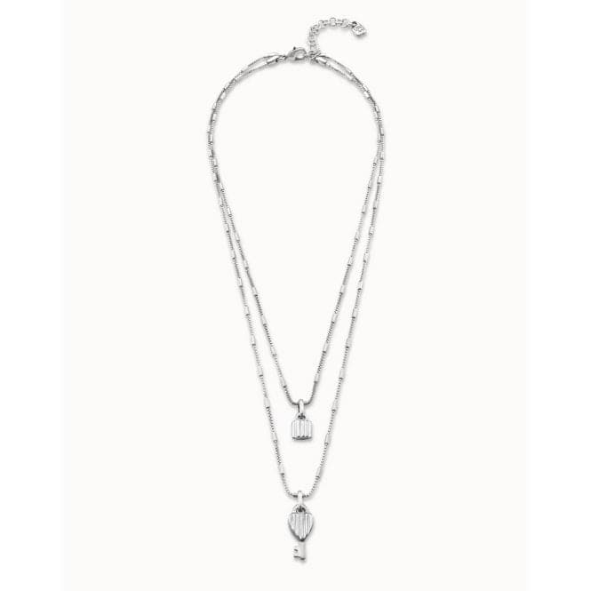 Unlock Silver Metal NecklaceUNOde50COL1794MTL0000U