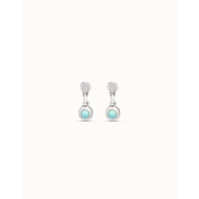 Values Turquoise Metal Natural Stone EarringsUNOde50PEN0904TQSMTL0U