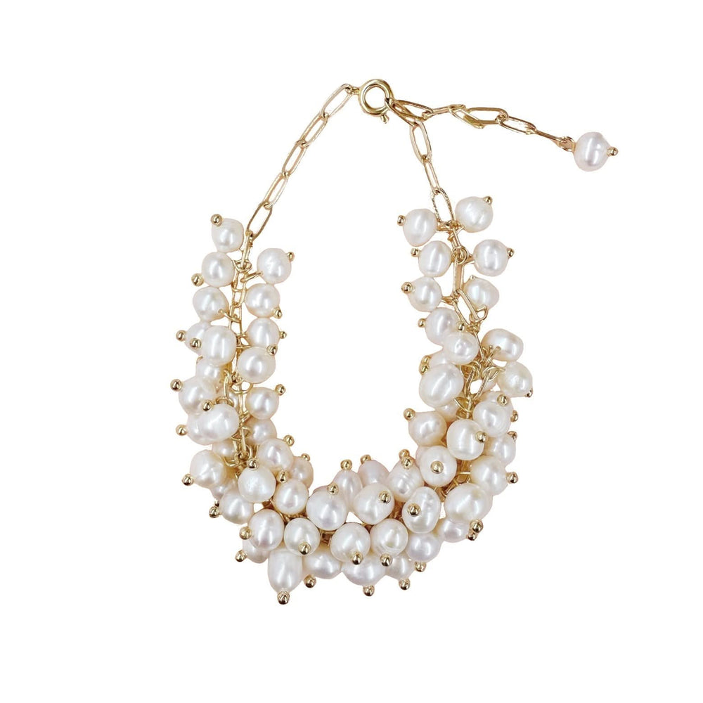 Various Sized Ivory Pearls Bracelet