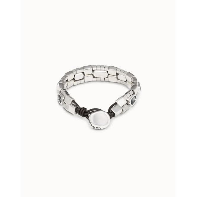 Viper Grey Metal Faceted Crystal BraceletUNOde50PUL2158NGRMTL0U