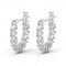 Vittore Mini White Rhodium Plated Hoop Earrings 5562126Swarovski5562126