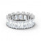 Vittore Wide White Rhodium Plated RingSwarovski5562129 Size 55