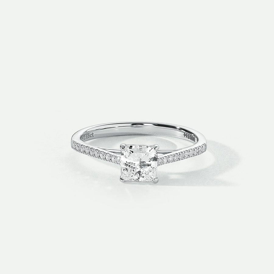 Vivian | 9ct White Gold 0.68ct tw Princess Cut Lab Grown Diamond Engagement RingCreated BrillianceBA0072550 - M