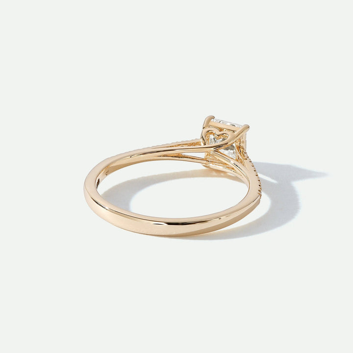 Vivian | 9ct Yellow Gold 0.68ct tw Princess Cut Lab Grown Diamond Engagement RingCreated BrillianceBA0072551 - M