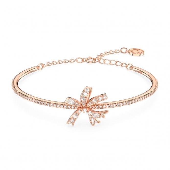 Volta Rose Gold - Tone Plated Bow Bangle 5647565Swarovski5647565