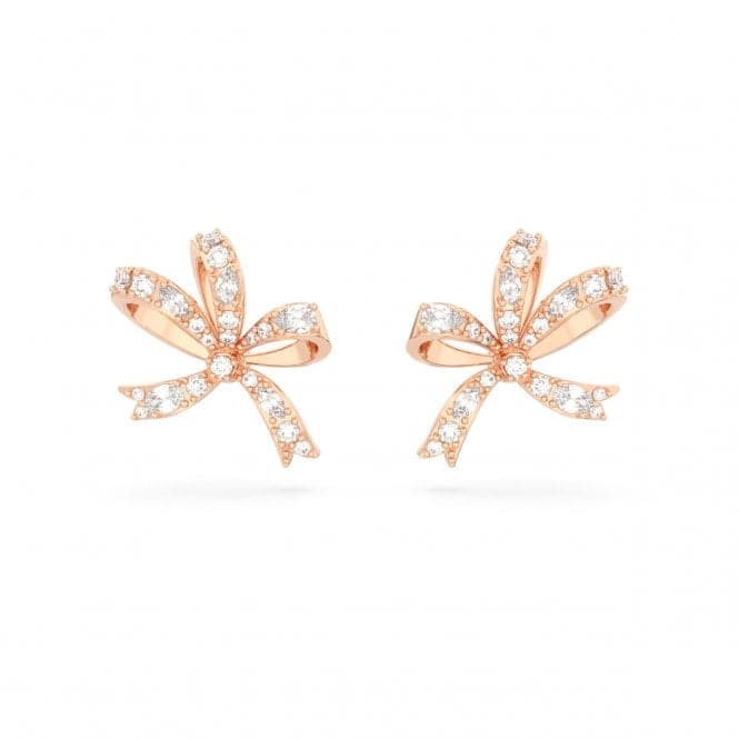 Volta Rose Gold - Tone Plated Bow Stud Earrings 5647572Swarovski5647572