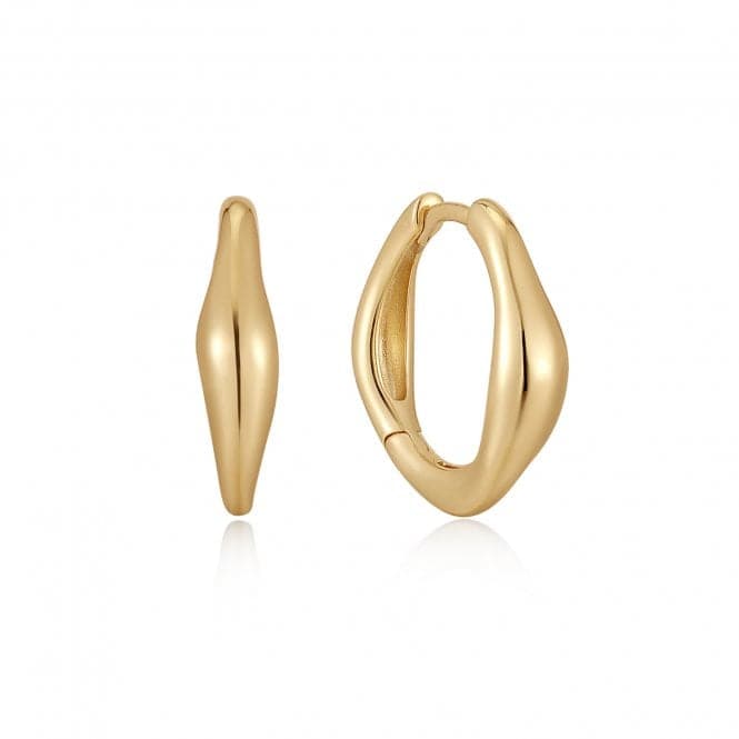 Wave Huggie Hoop Earrings E044 - 03GAnia HaieE044 - 03G