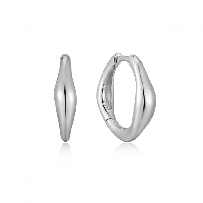 Wave Huggie Hoop Earrings E044 - 03HAnia HaieE044 - 03H