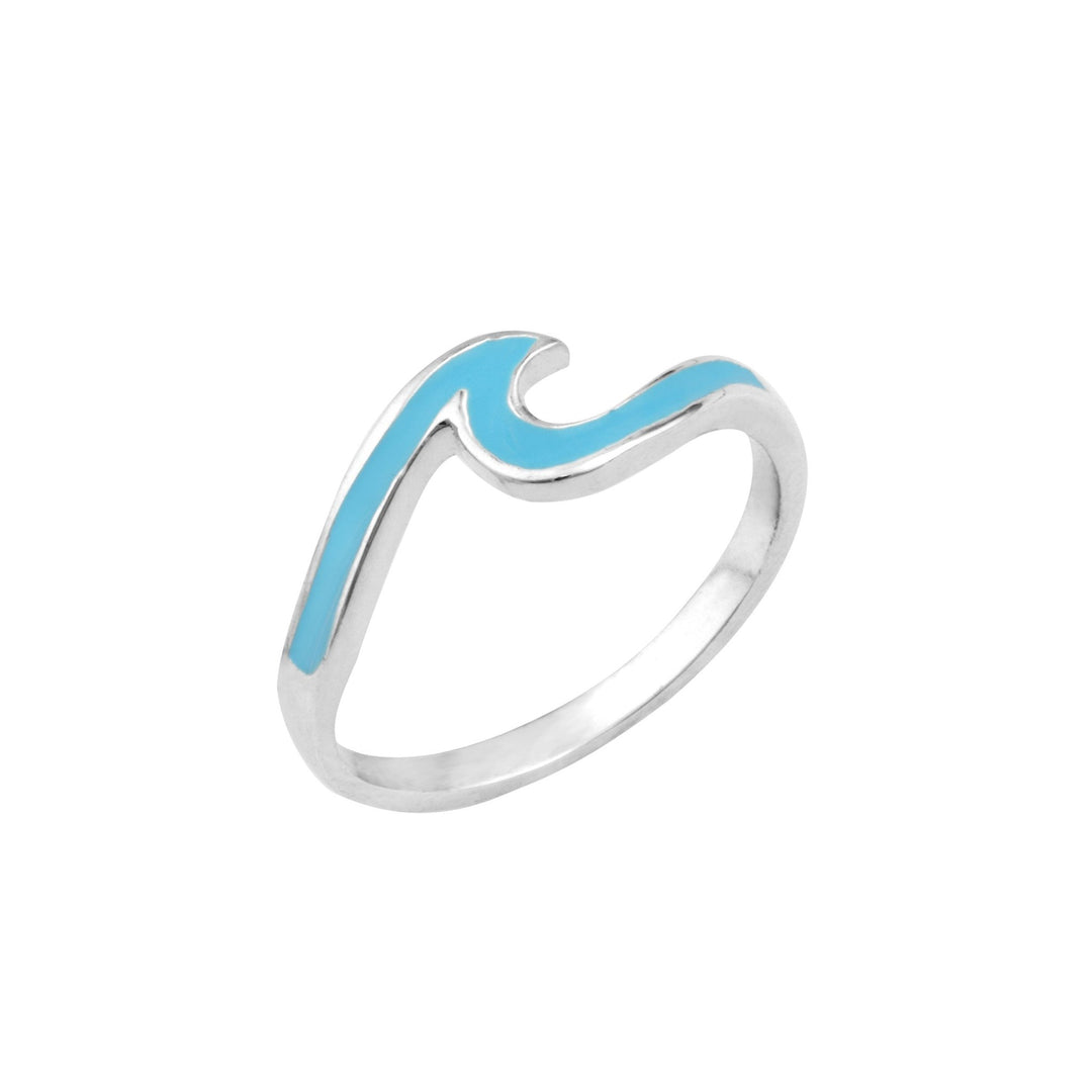 Wave Turquoise Enamel Ring 1451BEDew1451BEJ