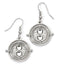Harry Potter Silver Tone Time Turner Drop Earrings WE000673