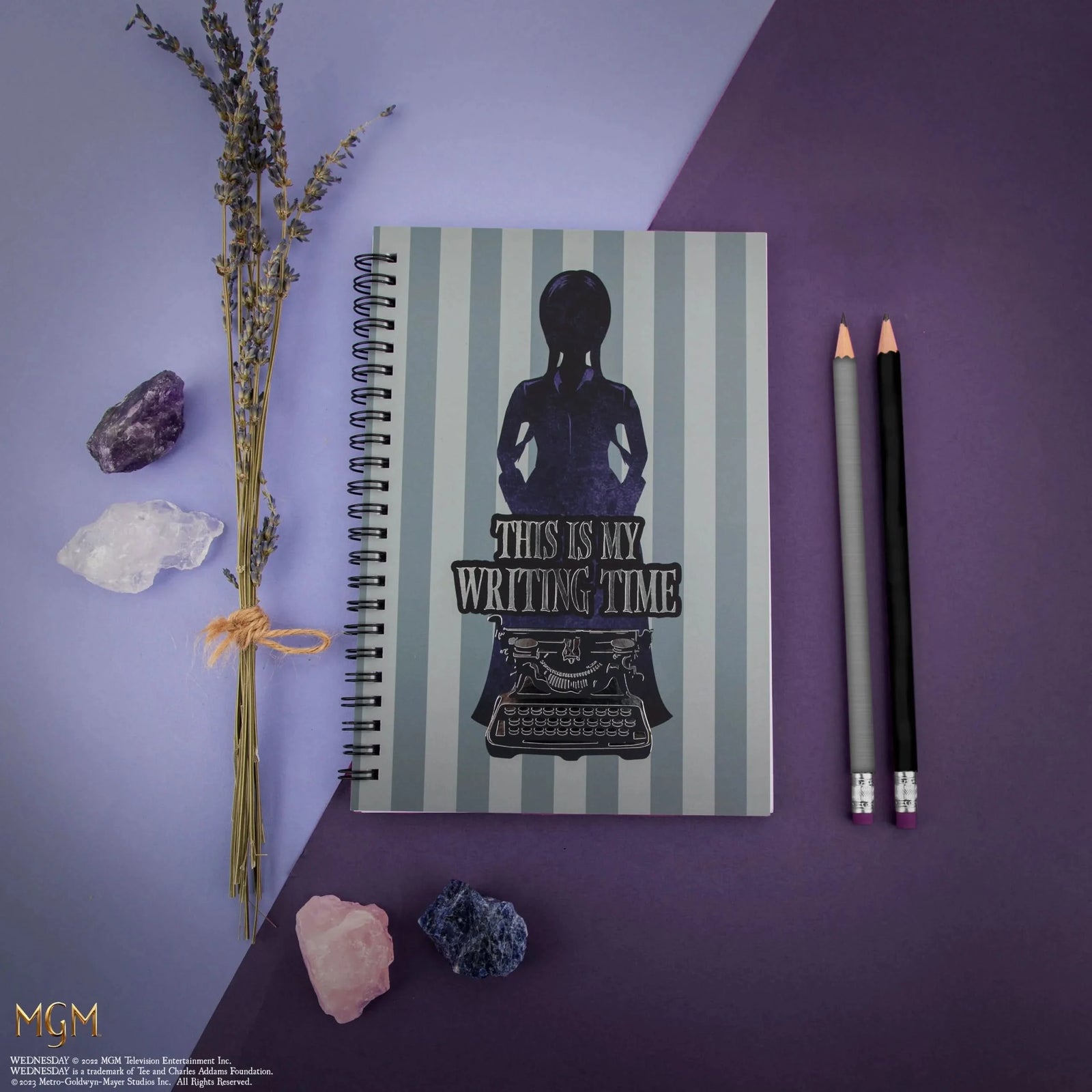 Wednesday This Is My Writing Time Purple Notebook CR5172