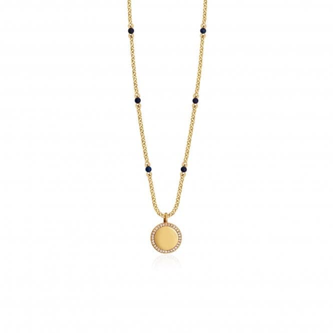 Wellness Gems Gold Lapis Lazuli 45cm With 5cm Extender Necklace 3849Joma Jewellery3849