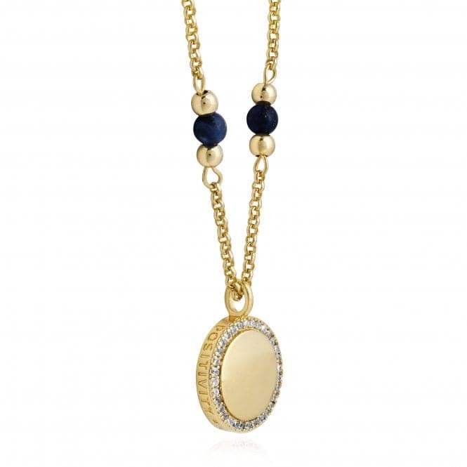 Wellness Gems Gold Lapis Lazuli 45cm With 5cm Extender Necklace 3849Joma Jewellery3849