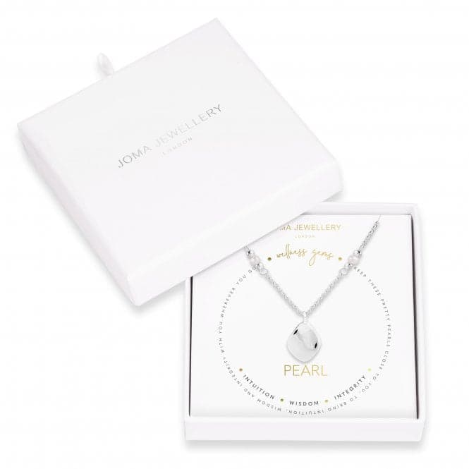 Wellness Gems Silver Pearl 45cm + 5cm Extender Necklace 4225Joma Jewellery4225