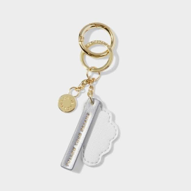 White Chain Keyring 'Follow Your Dream' KLB3047Katie LoxtonKLB3047