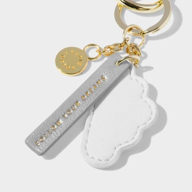 White Chain Keyring 'Follow Your Dream' KLB3047